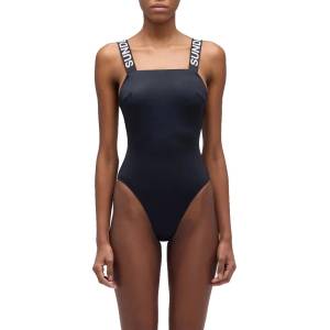 SUNDEK Бански костюм Sundek Marylin logo elastic one-piece swimsuit - Black (Black)