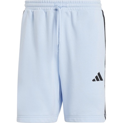 adidas Мъжки поларени къси панталони Adidas Essentials 3 Stripe Fleece Shorts Mens - Glow Blue