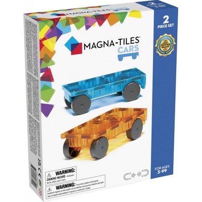 Magna-Tiles rozšiřující set auta Modrá/oranžová