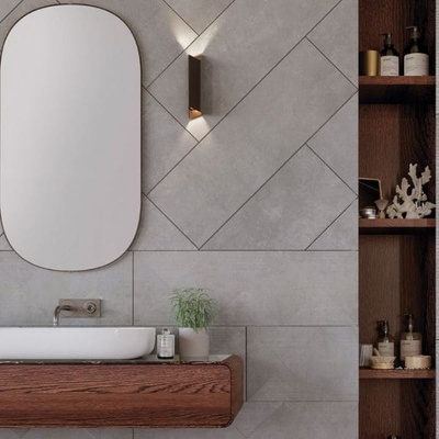 Qua Гранитогрес Ark Silver 60х120 и 60х60, 9 мм дебелина