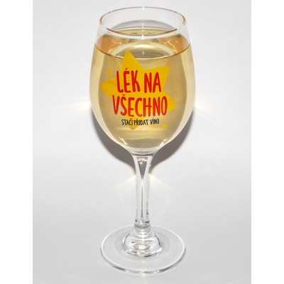 Divja Sklenice na víno Lék na všechno 330 ml