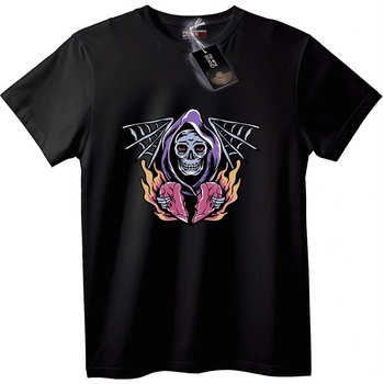 NOONEBRAND Тениска жътвар с крила - 4XL, Black