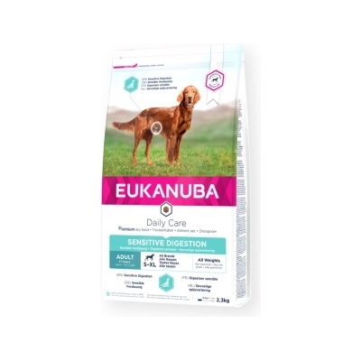 EUKANUBA Daily Care Adult Sensitive Digestion - Пълноценна суха храна за израснали кучета с чувствително храносмилане, с пилешко месо, 12 кг