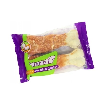 Braaaf Braaf Pressed Bone Chicken - Пресовани кокалчета обвити в нежно пилешко филе, х 12 см