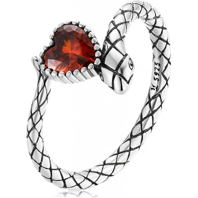 Linda's Jewelry Strieborný prsteň Hadie Srdce IPR113