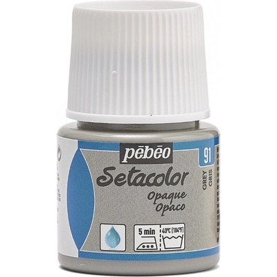 Pébéo Setacolor opaque farba na textil 91 grey 45 ml