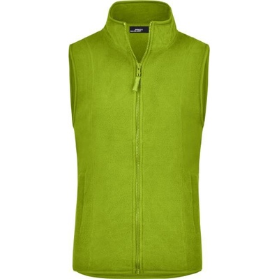 James & Nicholson JN 48 dámska mikrofleecová vesta lime green