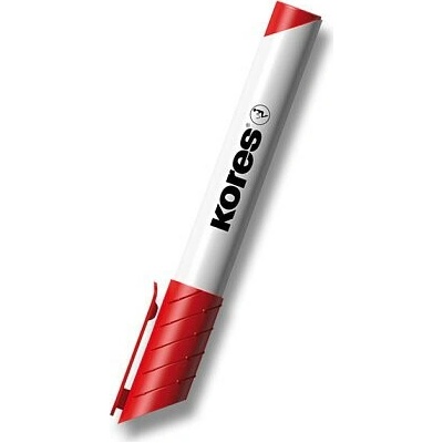 K-MARKER Popisovač na biele tabule a flipcharty, okrúhly hrot 3mm, červený