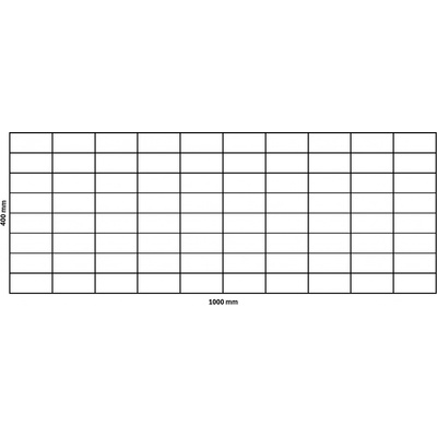 Gabionová síť 1000x400 mm, oko 100x50 mm – Zbozi.Blesk.cz