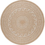 Ayyildiz Бежов кръгъл външен килим ø 120 cm Comilla - Ayyildiz Carpets (COMILLA1201200887BEIGE)