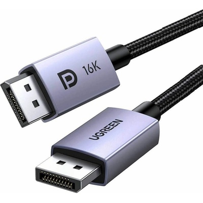 UGREEN Кабел Ugreen 15383, от DisplayPort(м) към DisplayPort(м), 1m, черен (UGR15383)