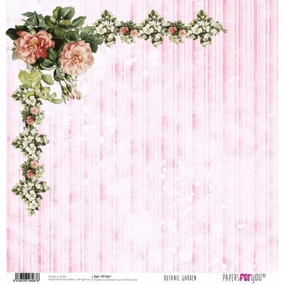 Scrapbookový papír KVĚTINOVÁ ZAHRADA