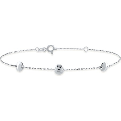 Lillian Vassago náramek s placičkami z bílého zlata LLV82-GB002W