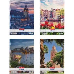 Herlitz Тетрадка City на квадратчета, спирална, А4, различни видове (400212876)