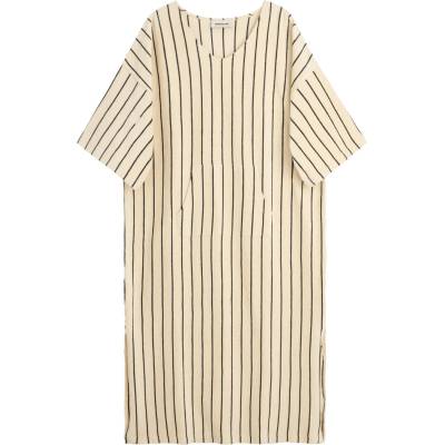 Bongusta Дамска рокля Bongusta Women's Naram Kaftan Dress Poncho - Creme & Ink - размер L/XL (134-1959-0312)