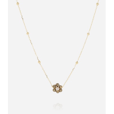 Zag Bijoux Oceľová retiazka s príveskom v tvare kvetu SNS25661-01BRW