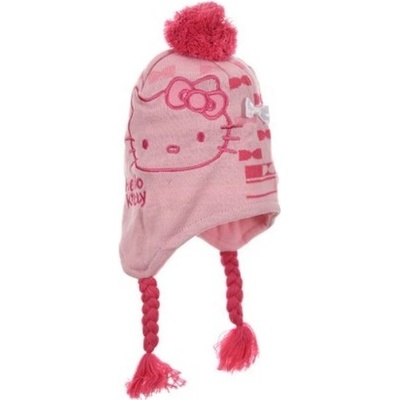 Sun City dívčí zimní čepice Hello Kitty růžová