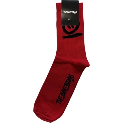 Thebikebros ponožky BIG HEAD Light Socks červeno černá