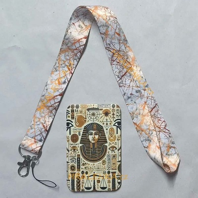 Šňůrka na krk 26059 s cedulkou na ID karty vzor Egypt