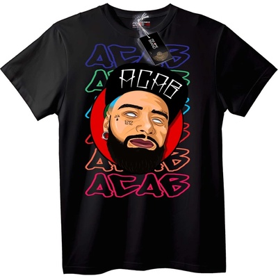 NOONEBRAND Тениска ACAB Улично Изкуство - 2XL, Black