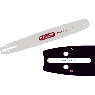 Oregon Vodící lišta Advancecut 18" 45cm .325" 1,3mm 180MLBK095