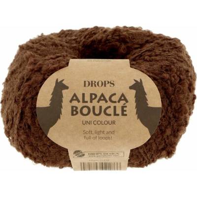 Drops Alpaca Bouclé 8905 čokoláda