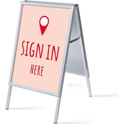 Jansen Display Set reklamního áčka A1, Přihlášení, červený, anglicky, 639 x 1094 mm – Hledejceny.cz