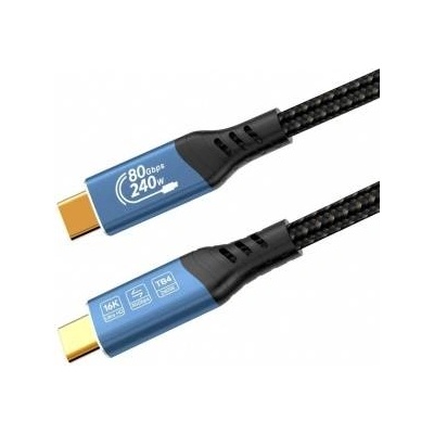 PremiumCord USB4 Version2.0 80Gbps 16K@60Hz 240W Thunderbolt 3 to 4 cable 0.8m