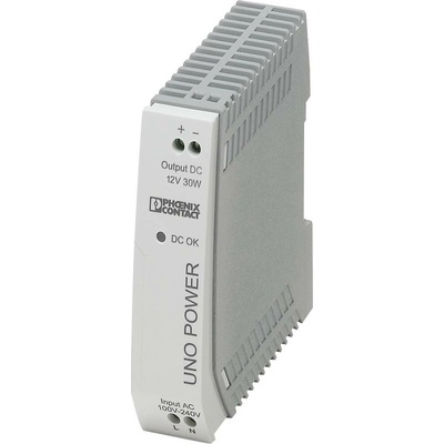 Phoenix Contact UNO-PS/1AC/12DC/30W sieťový zdroj na montážnu lištu (DIN lištu), 12 V/DC, 2.5 A, 30 W, výstupy 1 x