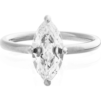 Franco Bene Promise ring s lodičkovým zirkonem stříbrný 2953