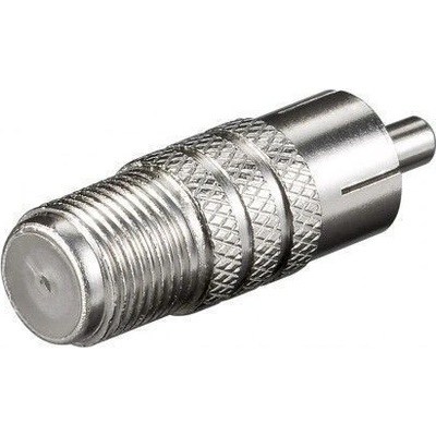 Goobay F-adapter: F (F) > RCA (M), pozinkovaný