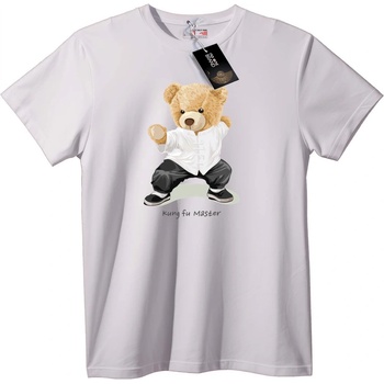 NOONEBRAND Тениска Kung Fu майстор мече - M, White