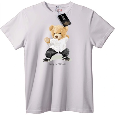 NOONEBRAND Тениска Kung Fu майстор мече - M, White