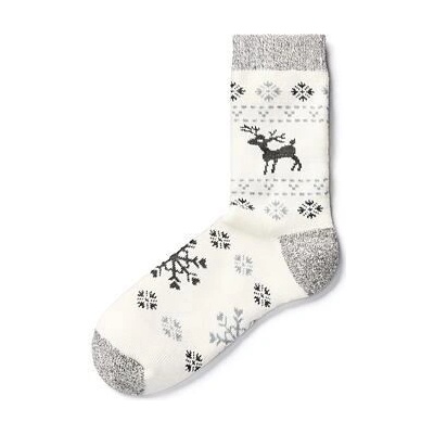 Vlnka ponožky s ovčí vlnou Merino jelen šedá – Zboží Mobilmania