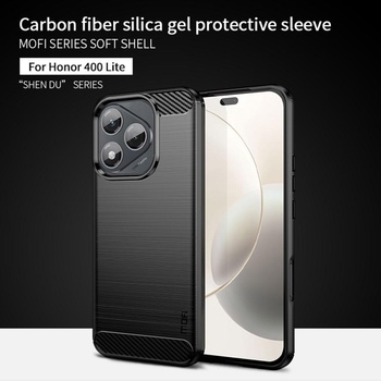 Huawei Honor 400 MOFI Карбонов Калъф и Скрийн Протектор - TPU Защита, Черен / Син / Червен