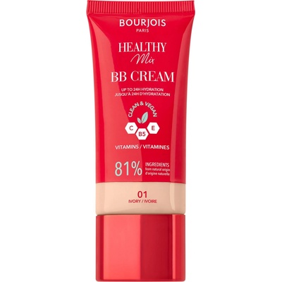 Bpurjois Paris Healthy Mix Clean & Vegan BB Cream bb krém 01 Ivory 30 ml