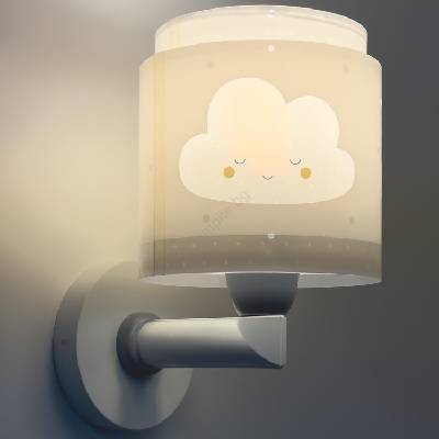 76019E - Детски аплик BABY DREAMS 1xE27/15W/230V сив (PI579)