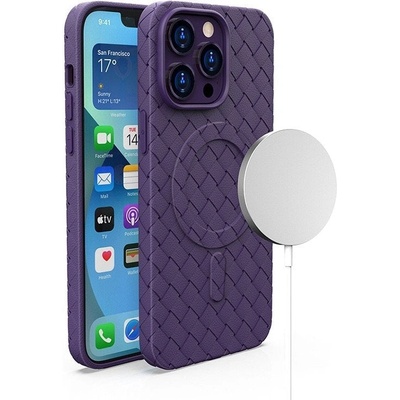HQWear Кейс HQWear Woven Case за iPhone 15, лилав (9145576281277)