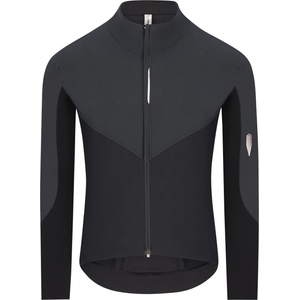 Q36.5 Мъжка фланелка с дълъг ръкав за колоездене Q36.5 Dottore Hybrid Que L/S Jersey Cycling jersey - Storm Grey - размер XXL (056-4320-0215)