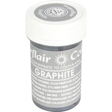 Sugarflair Gelová barva Graphite 25 g