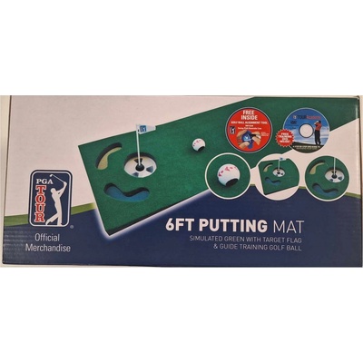 PGA TOUR puttovací koberec 6FT Putting Mat And Guideball (30,5cm x 183cm)