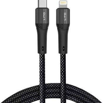Lito Кабел Lito LD14, от USB C(м) към Lightning(м), 1m, 60W, черен (LD14)