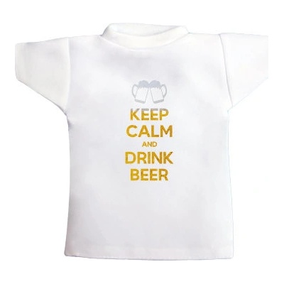 Tričko na láhev Keep calm and drink beer