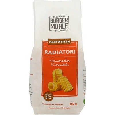 Burgermühle Vaječné radiatori z tvrdé pšenice bio vegan 0,5 kg
