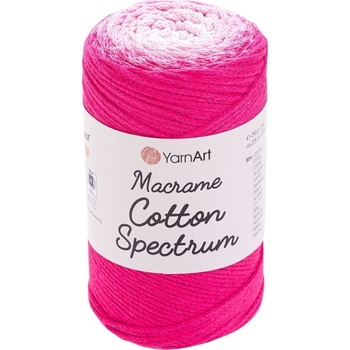 YARNART Macrame Cotton Spectrum 225 m 1311 Pink White юта (Macrame Cotton Spectrum 1311)