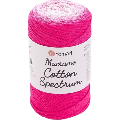 YARNART Macrame Cotton Spectrum 225 m 1311 Pink White юта (Macrame Cotton Spectrum 1311)