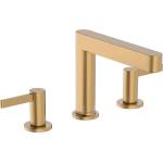 Hansgrohe Finoris - Смесител за умивалник, 3-дупков монтаж, с изход Push-Open, EcoSmart, черен бронз 76033140 (76033140)