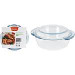 Koopman ТАВА gl1000020 23.4х20, 7х10см С КАПАК БОРОСИЛИКАТНО СТЪКЛО 1.5л (gl1000020)
