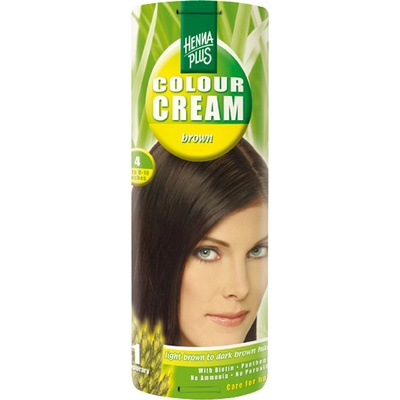 HennaPlus přírodní barva na vlasy krémová hnědá 4 60 ml
