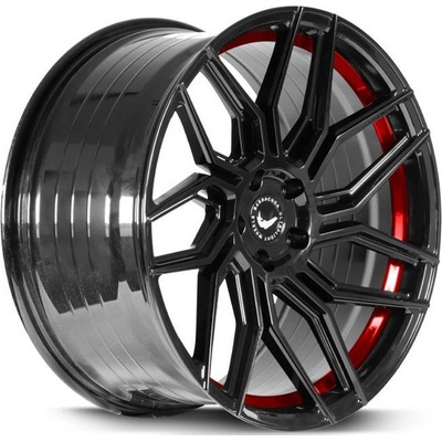 BARRACUDA DRAGOON 10x20 5x110 ET40 highgloss black undercut trimline red